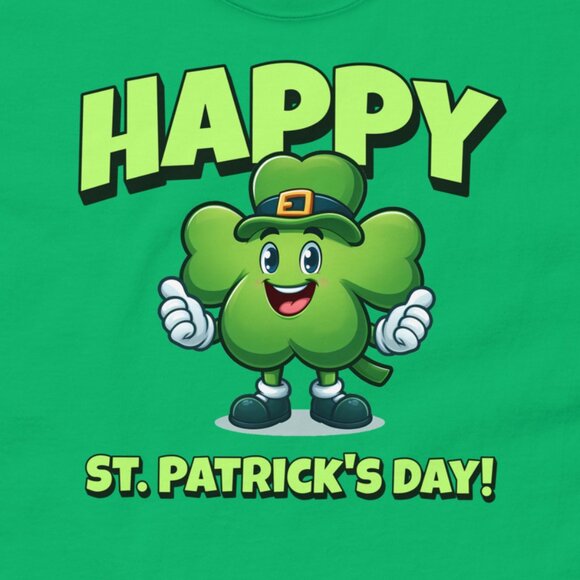 Happy Shamrock St Patrick's Day t-shirt 212 - Picture 2 of 2